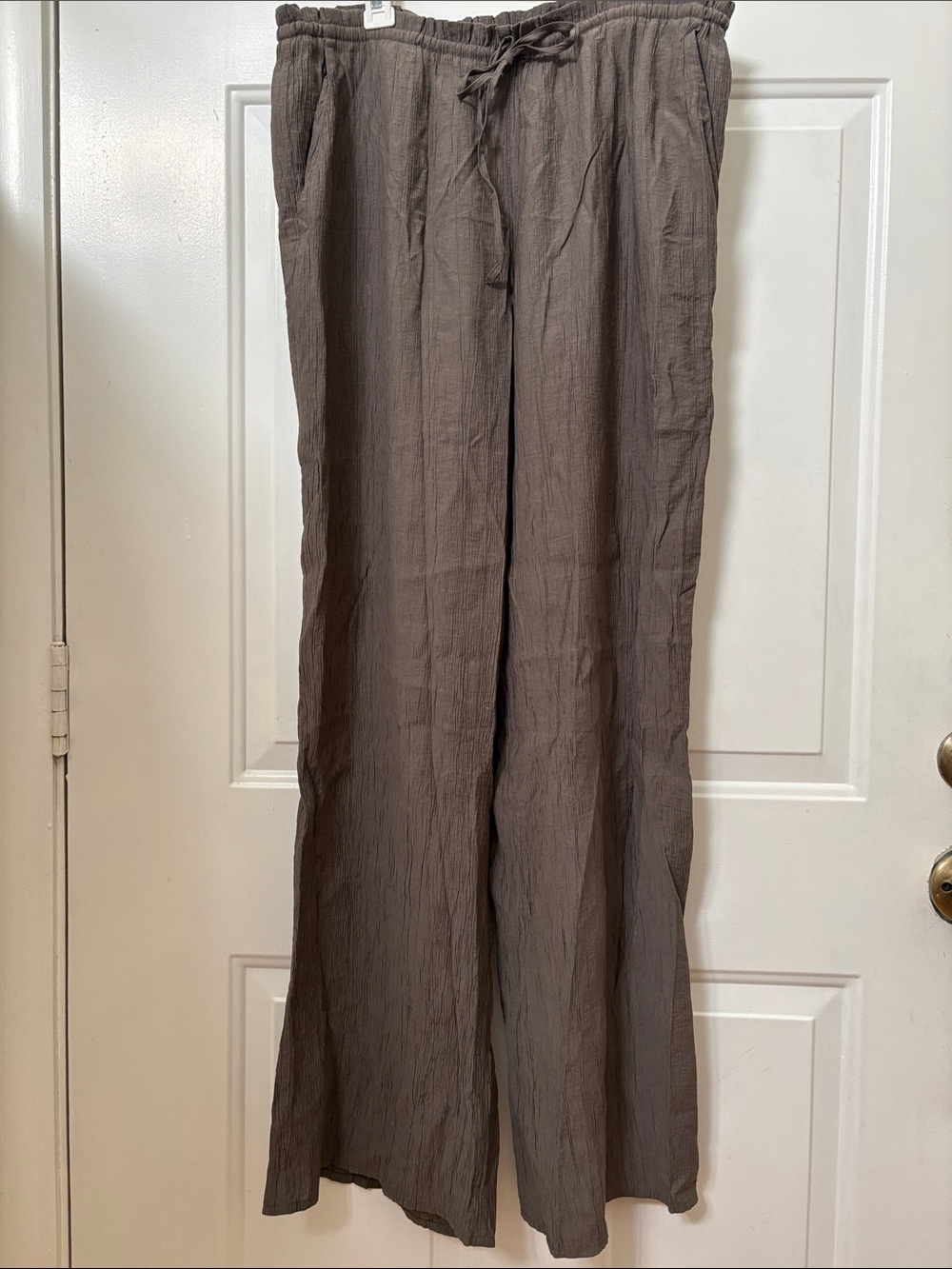 Zara Relaxed Drawstring Wide-Leg Pants